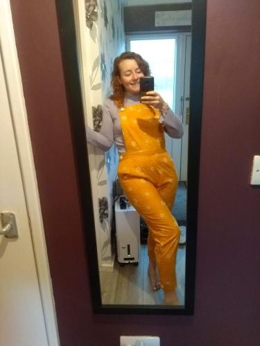 Hand made dungarees from a pattern I drafted