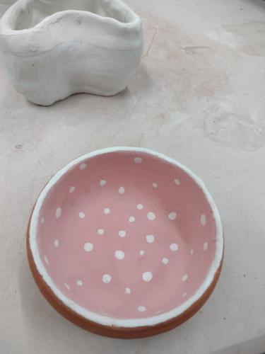 Experimenting with different glaze techniques